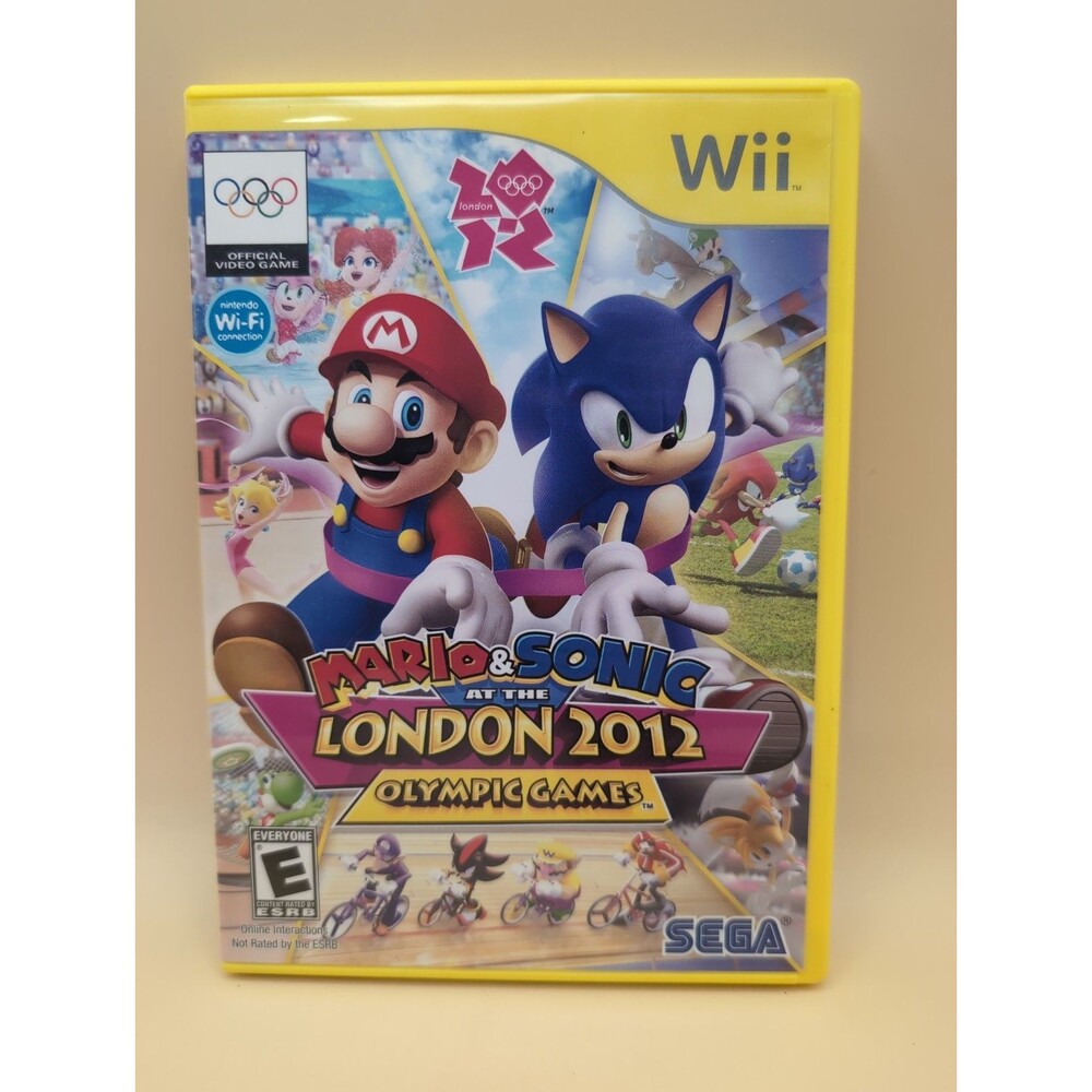 Mario & Sonic at the London 2012 Olympic Games Nintendo Wii With Manual Sega
